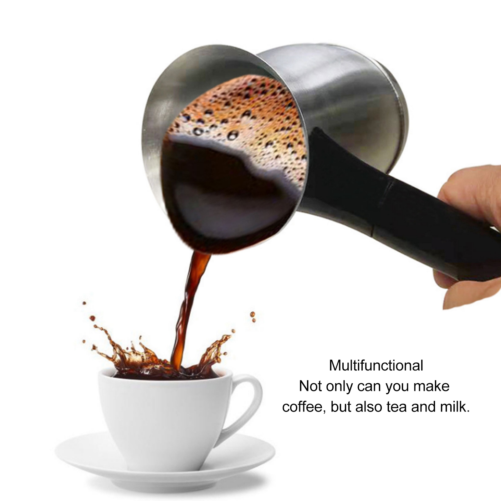 Coffee Equipment For Camping - 전기 터키 커피 메이커, 스테인레스 스틸,